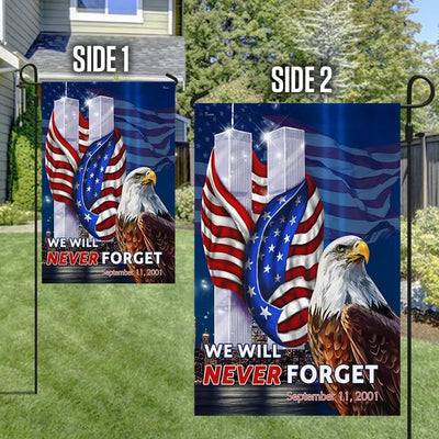 Premium Patriot Day September 11th We Will Never Forget Flag