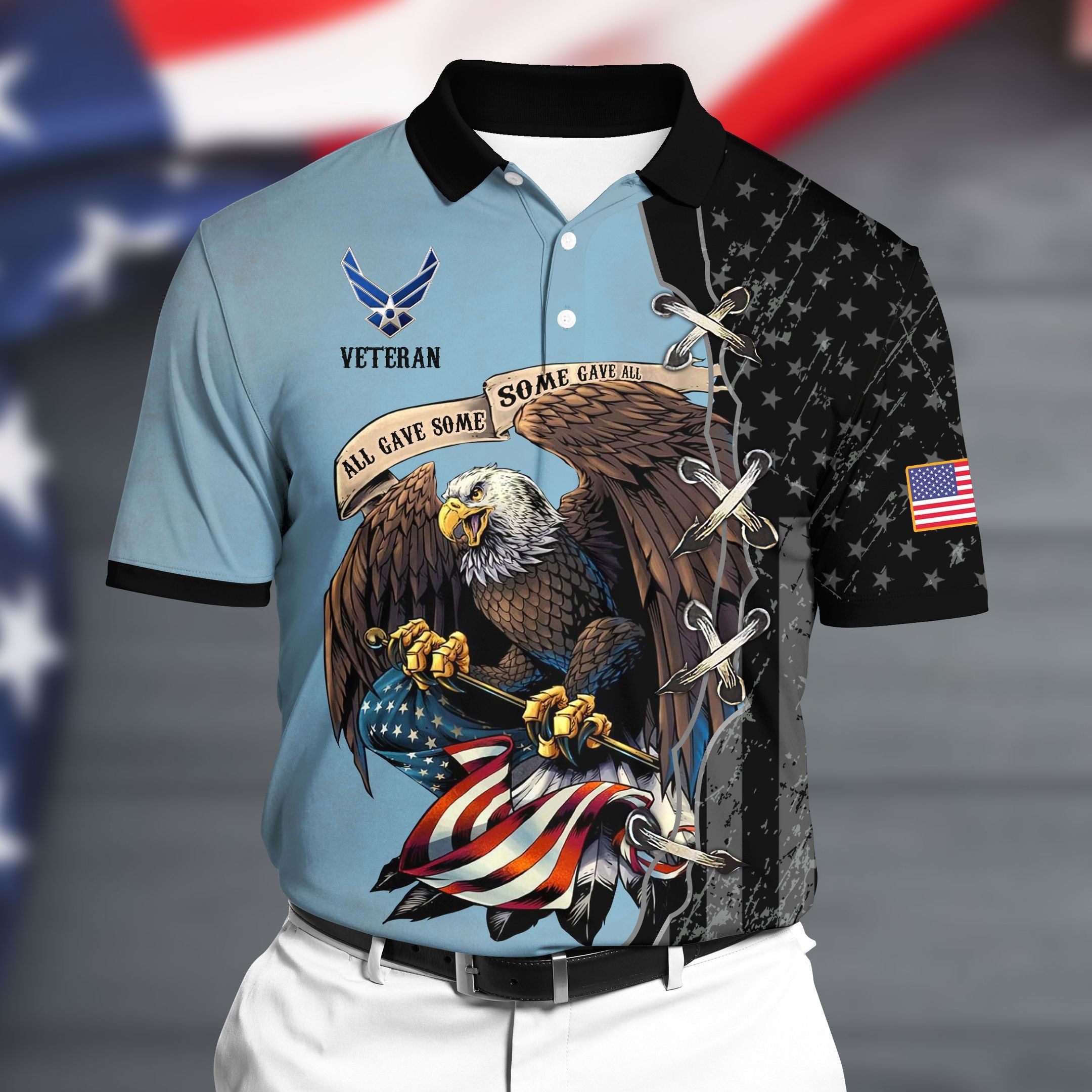 Premium U.S Air Force Polo All Over Printed