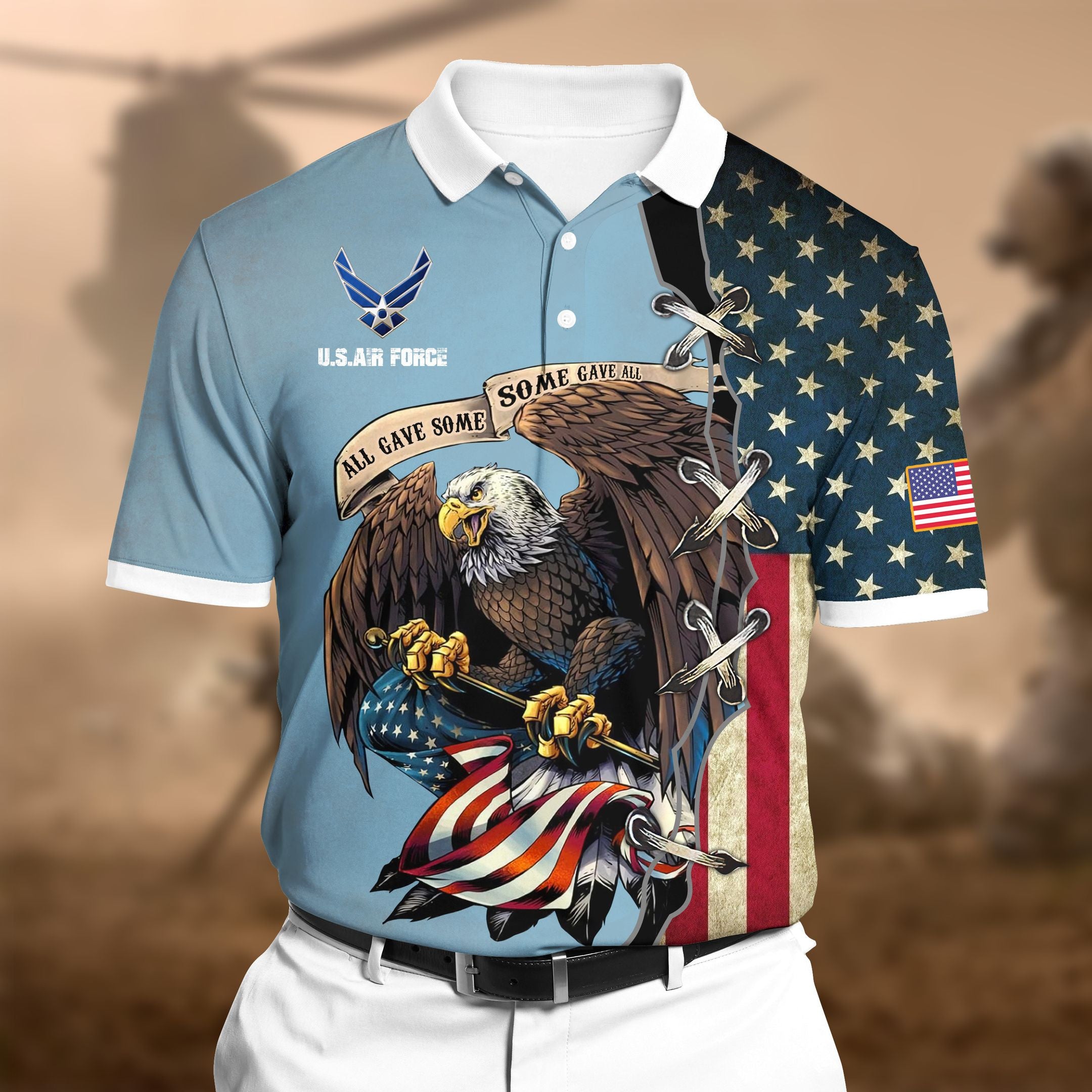 Premium U.S Air Force Polo All Over Printed