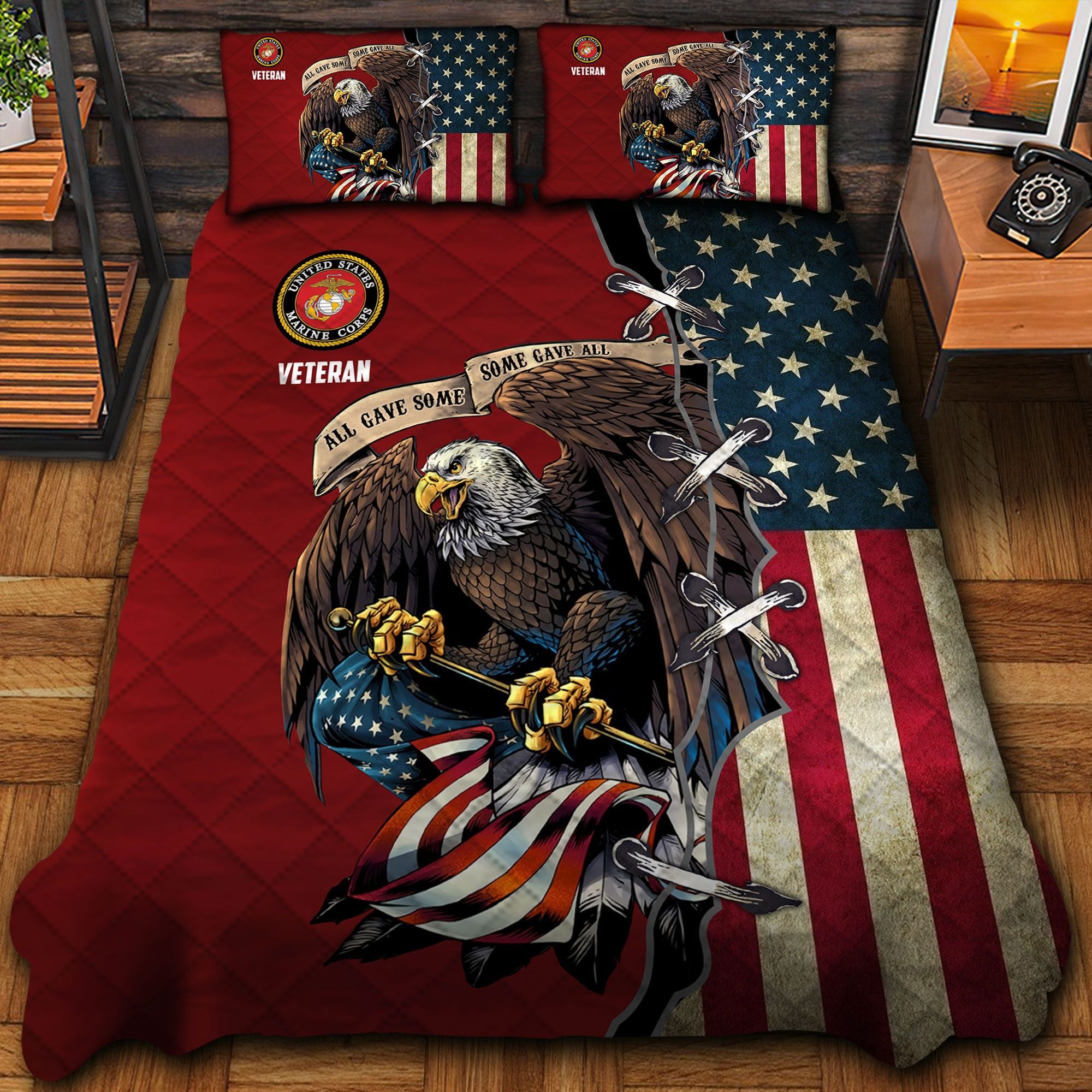 Premium U.S Marine Polo All Over Printed