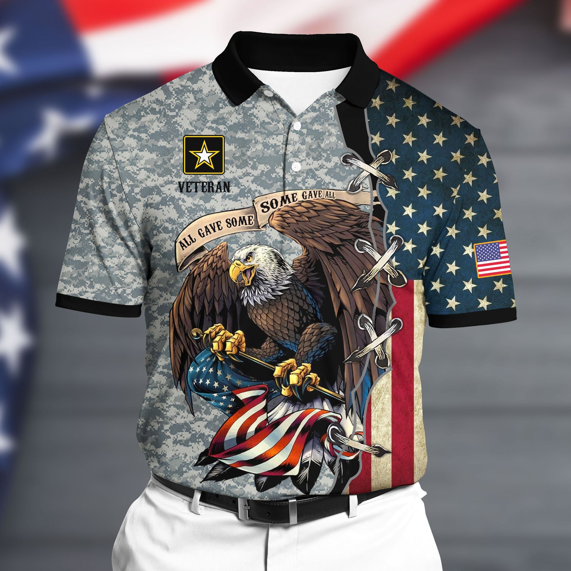 Premium U.S Army Polo All Over Printed