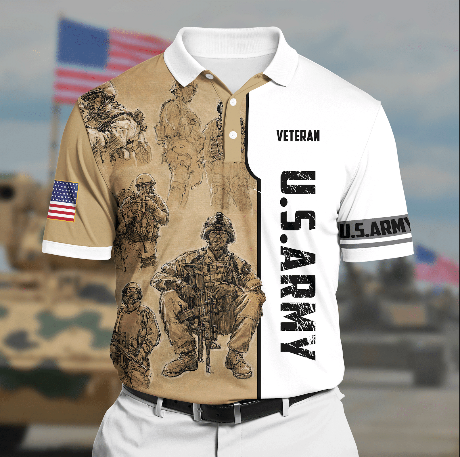Premium Army Polo