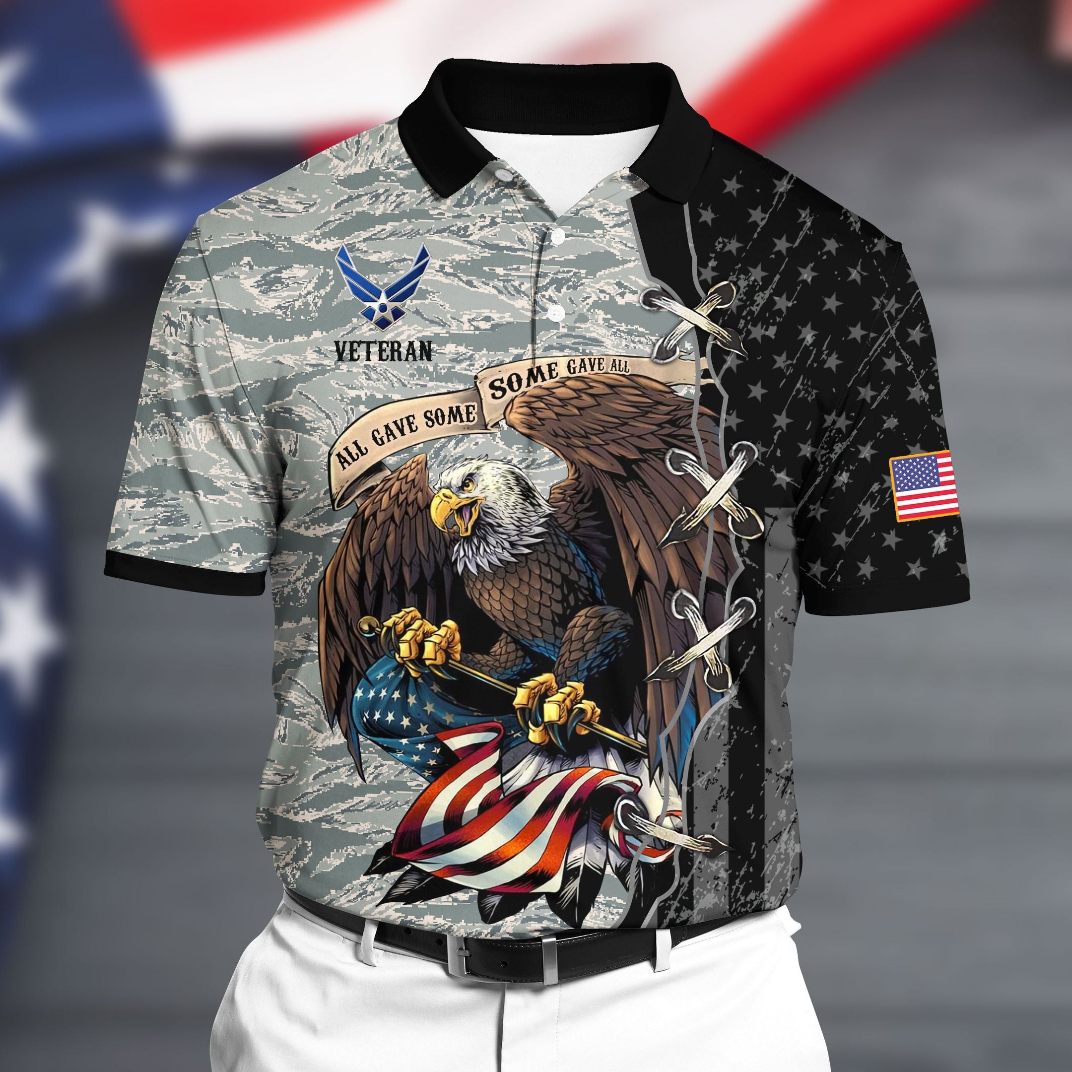 Premium U.S Air Force Polo All Over Printed