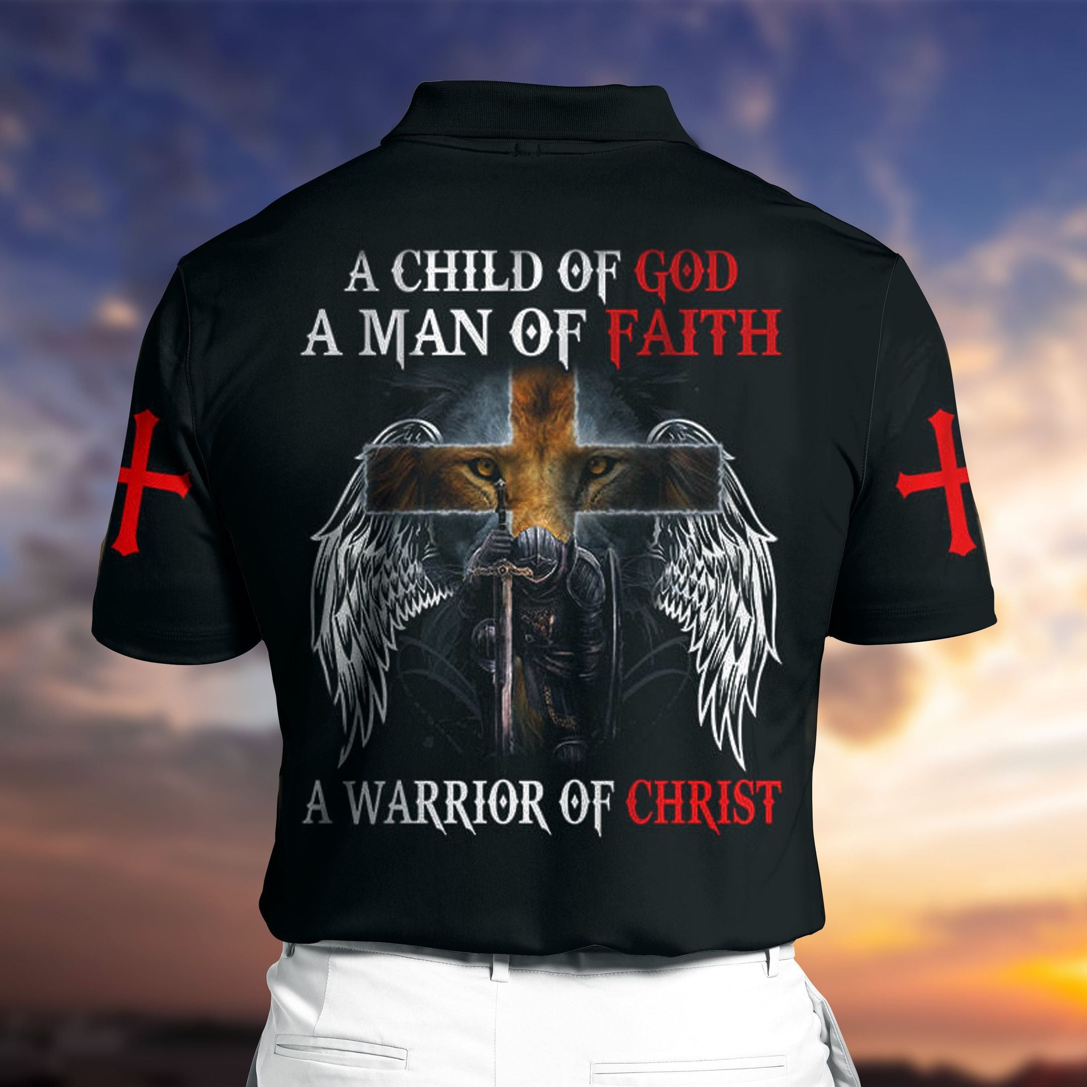 Premium Jesus 1 3D Polo All Over Printed