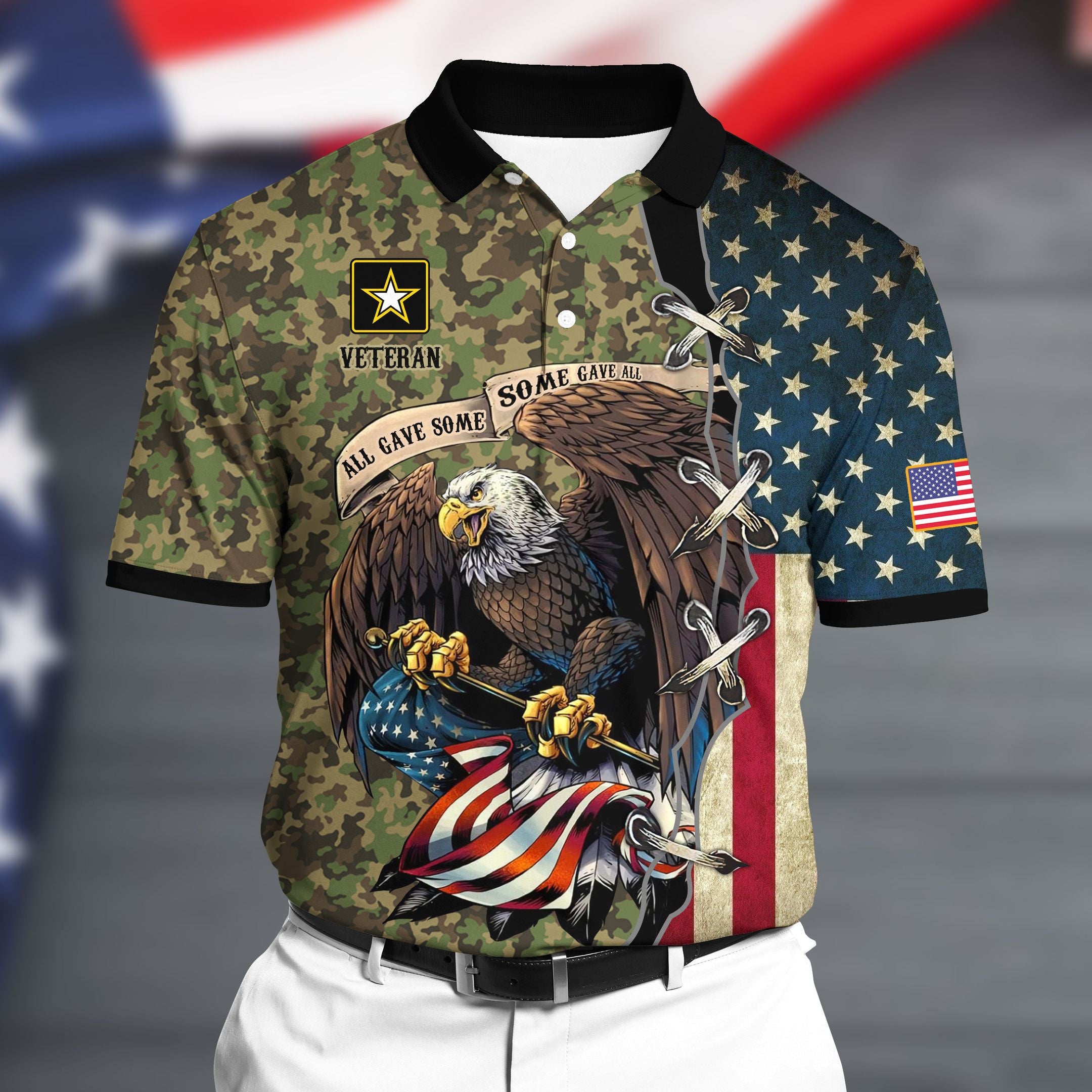 Premium U.S Army 2 Polo All Over Printed