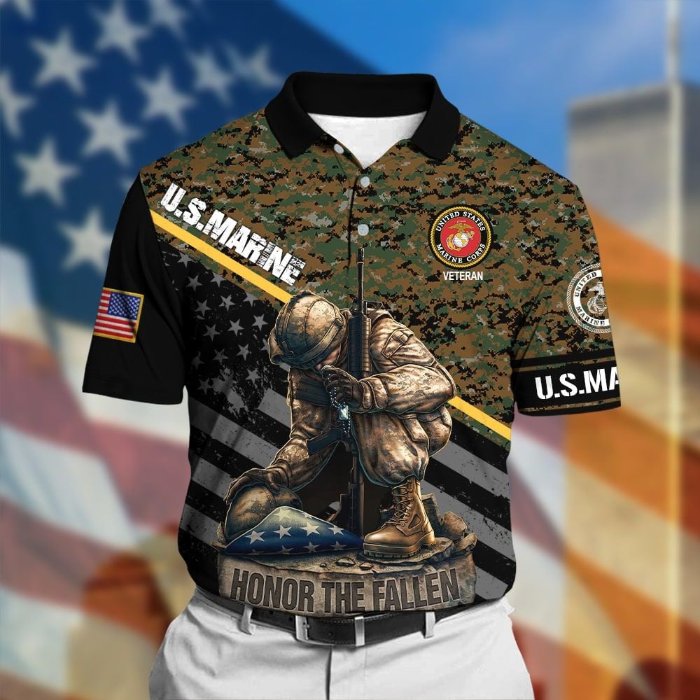 Honor The Fallen Veteran Polo Shirt