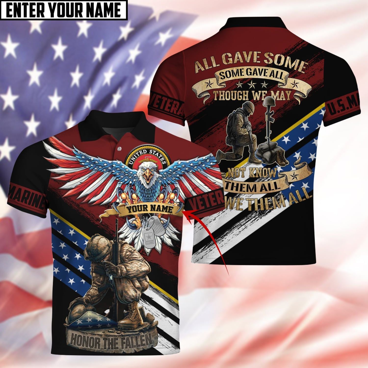 All Gave Some Some Gave All Polo Shirt