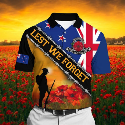 Unique Lest We Forget Polo Shirt