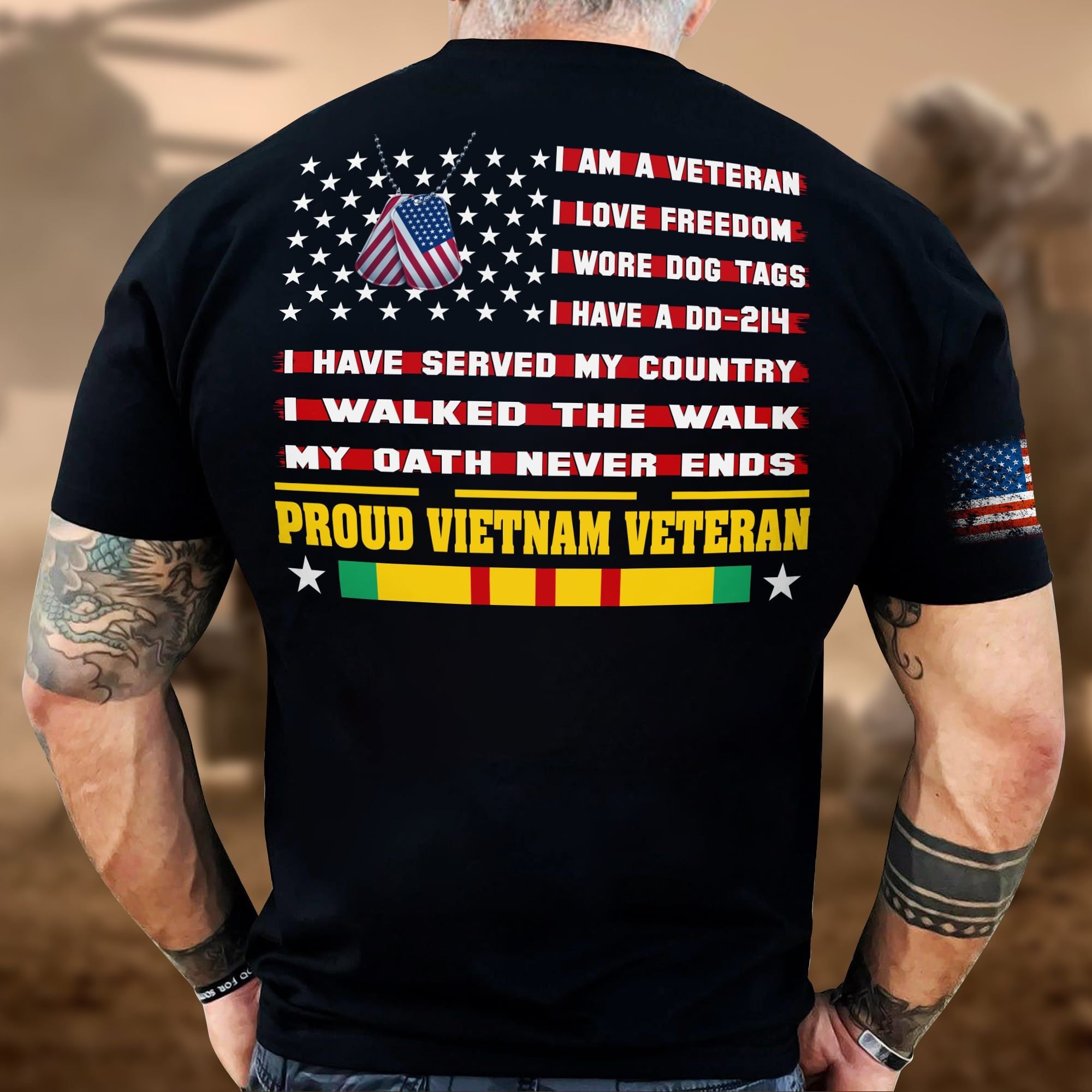 Premium I Am a VietNam Veteran Set Flag