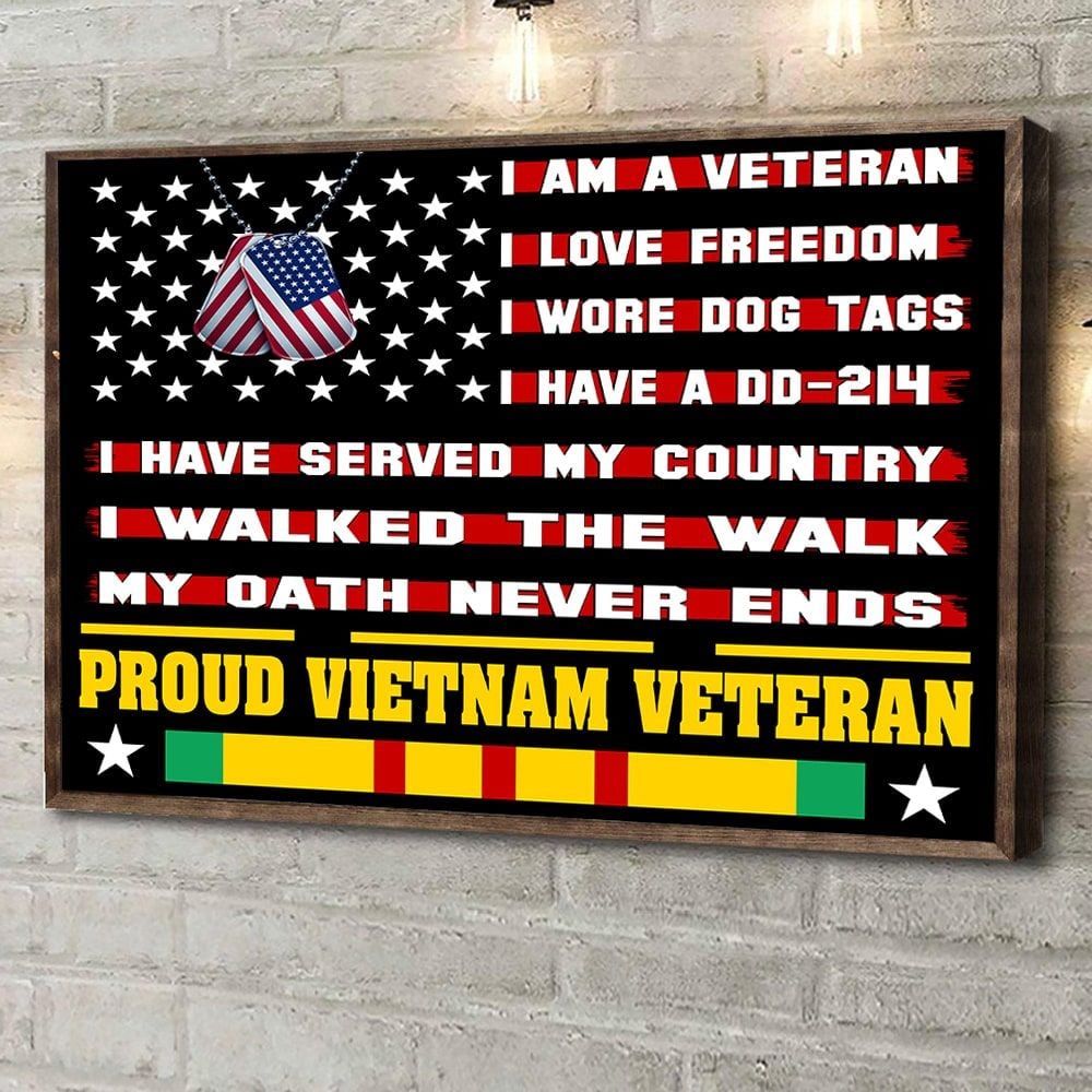 Premium I Am a VietNam Veteran Set Flag