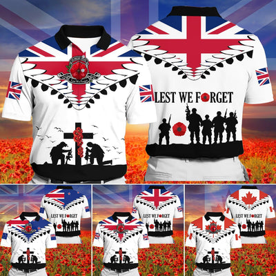 Premium Lest We Forget Polo Shirt
