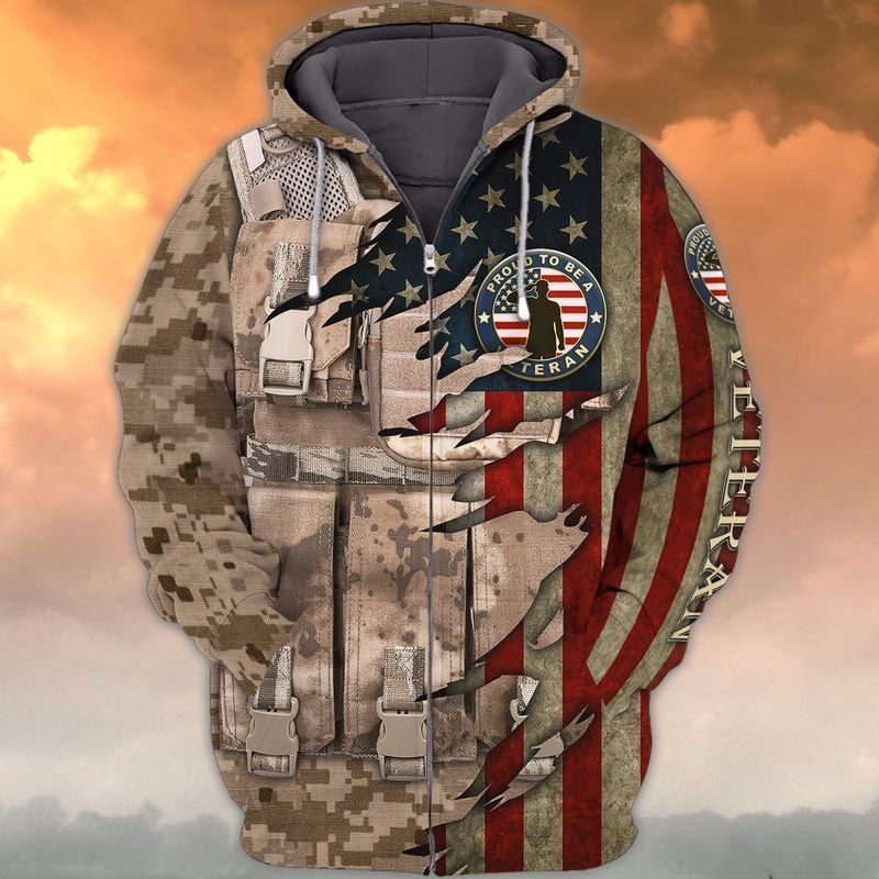 Premium Unique American Veteran Hoodie Ultra Soft And Warm
