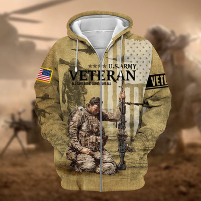 Unique U.S.ARMY Veteran zip hoodie