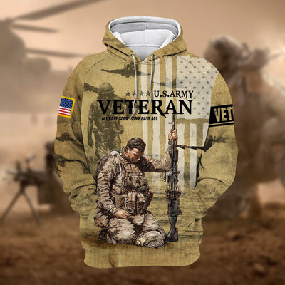 Unique U.S.ARMY Veteran zip hoodie