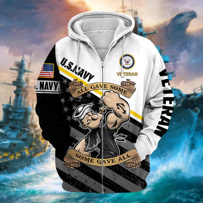 Premium U.S Navy Veteran Zip Hoodie