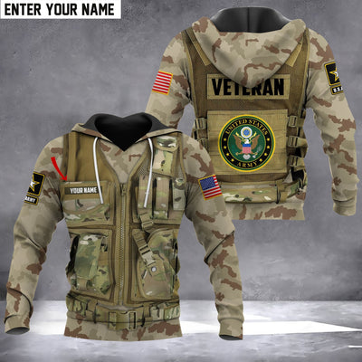 Personalized Name U.S Veteran Hoodie