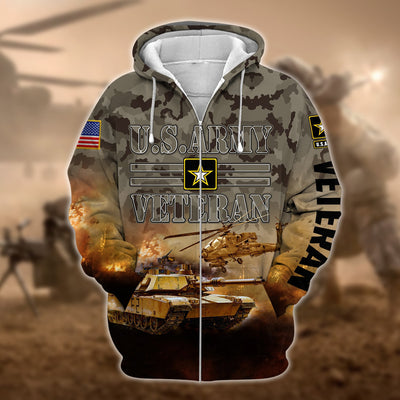 Premium U.S. Army Veteran Zip Hoodie
