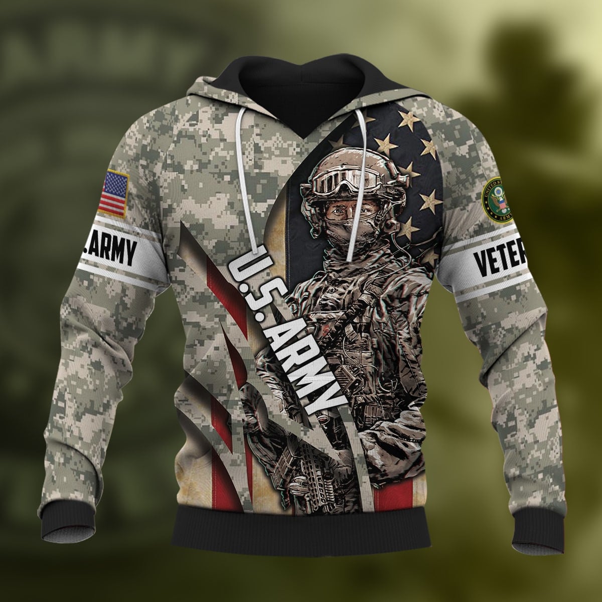 Premium Multiple US Military Services Veteran Hoodie