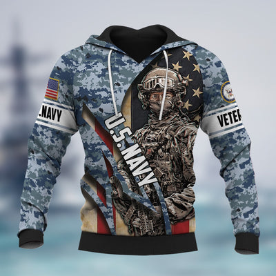 Premium Multiple US Military Services Veteran Hoodie