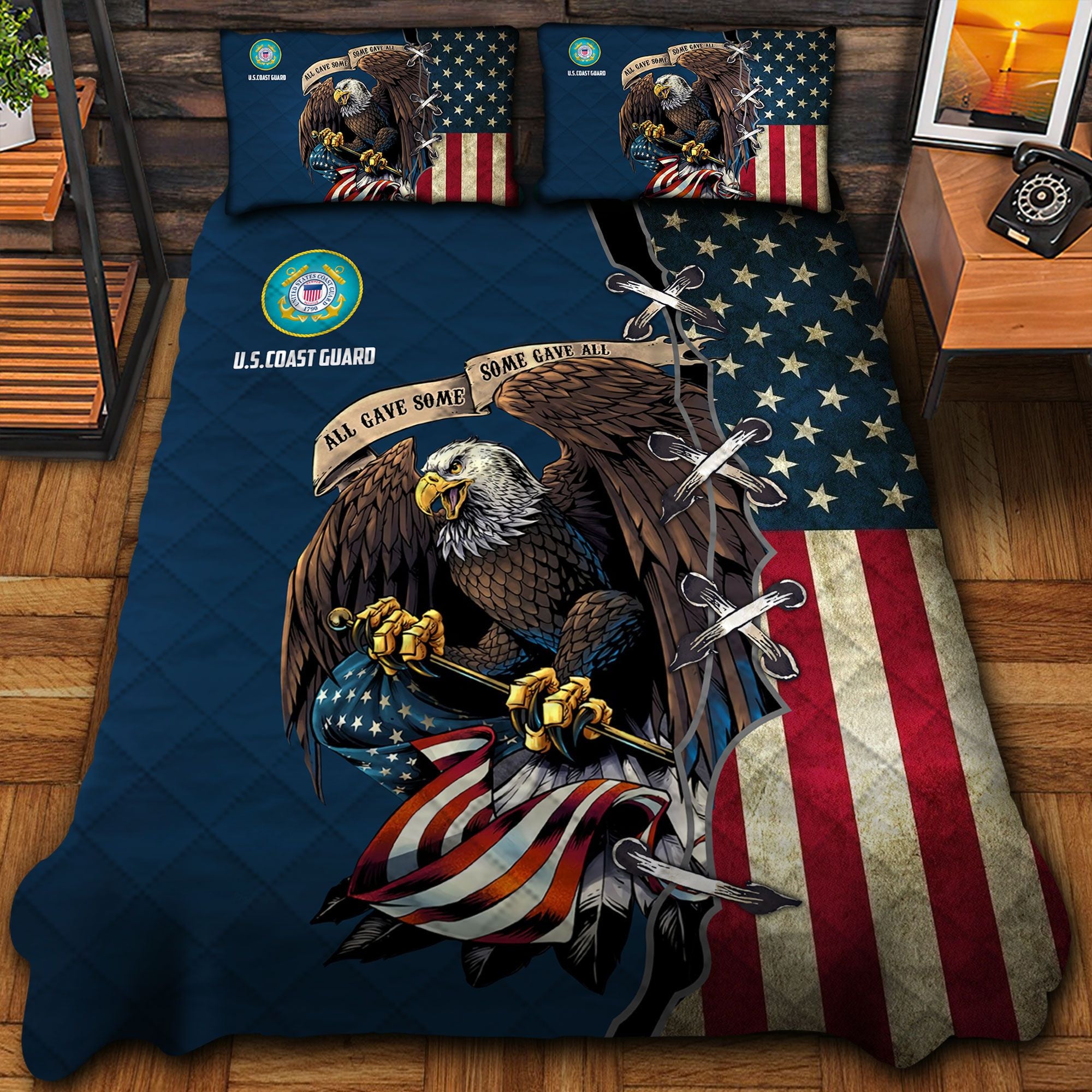 Premium U.S Coast Guard Polo All Over Printed