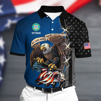 Premium U.S Coast Guard Polo All Over Printed