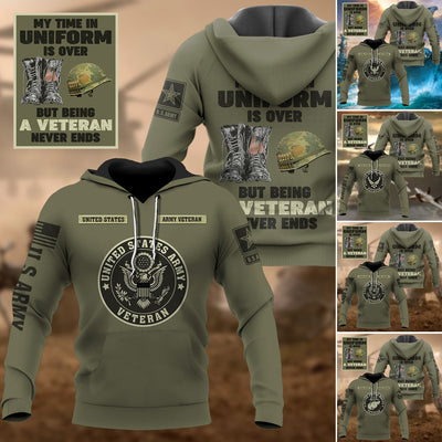 Premium Multiple US Military Services Veteran Hoodie