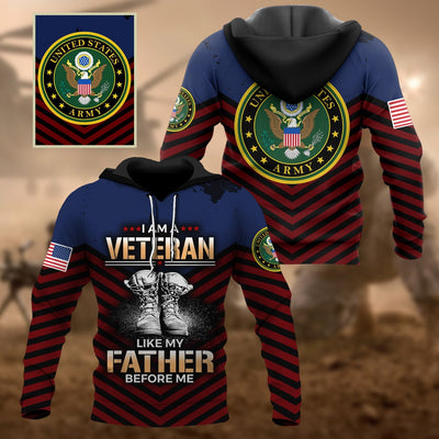 Premium Multiple US Military Services Veteran Hoodie