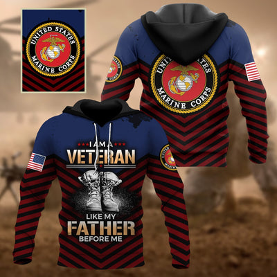 Premium Multiple US Military Services Veteran Hoodie