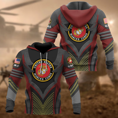 Premium Multiple US Military Services Veteran Hoodie