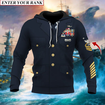 Premium Multiple US Military Services Veteran Personalize Hoodie