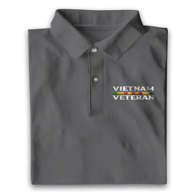 Multicolor Unique Vietnam Veteran Polo Shirt