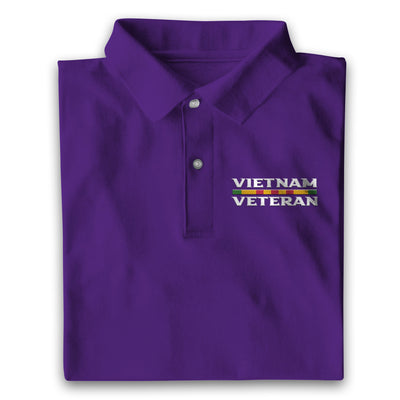 Multicolor Unique Vietnam Veteran Polo Shirt