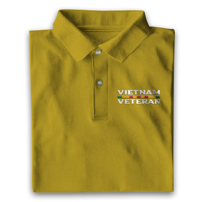 Multicolor Unique Vietnam Veteran Polo Shirt