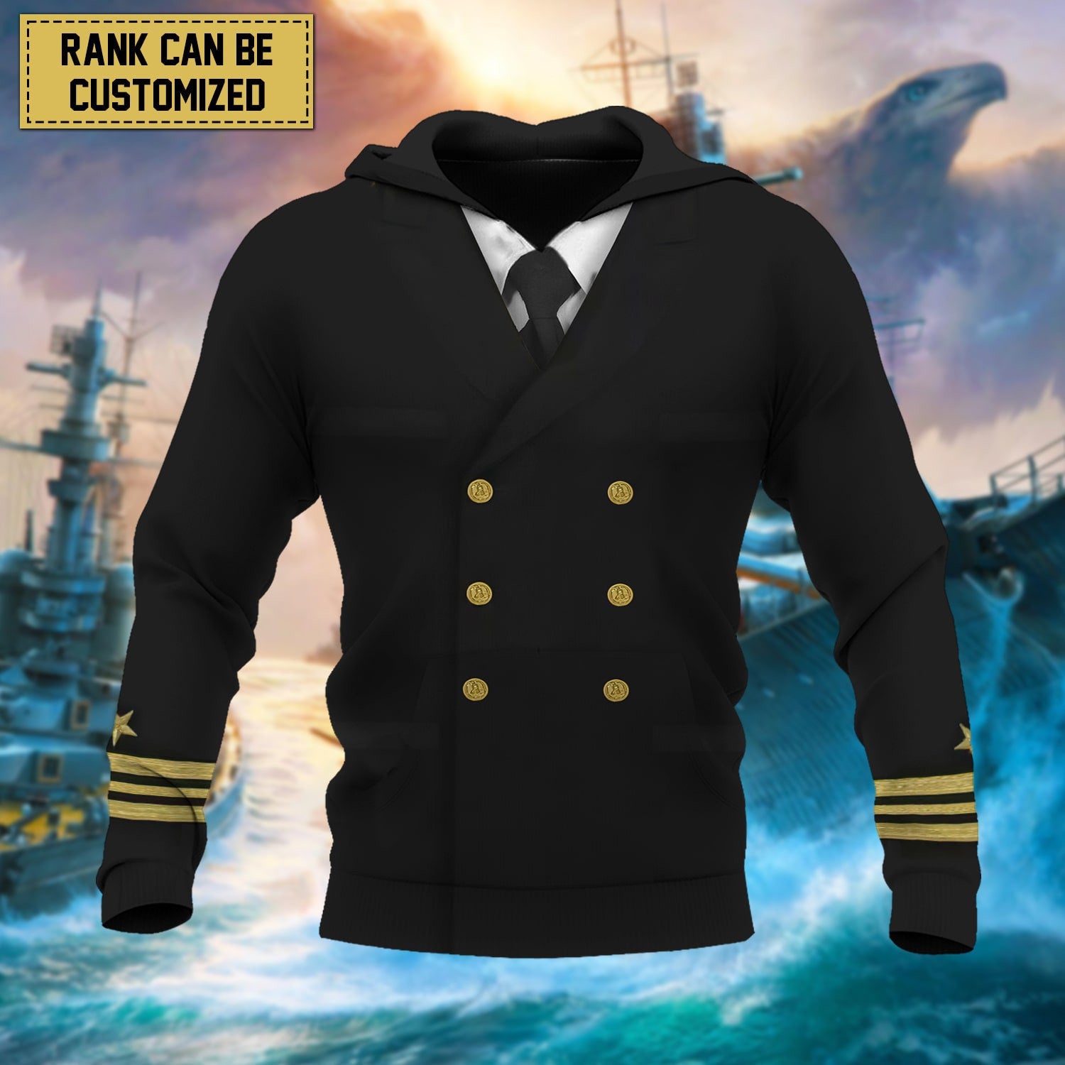 Premium Personalised Multiple Services US Veteran Hoodie