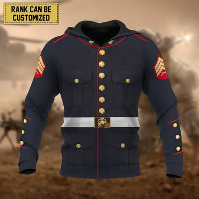 Premium Personalised Multiple Services US Veteran Hoodie