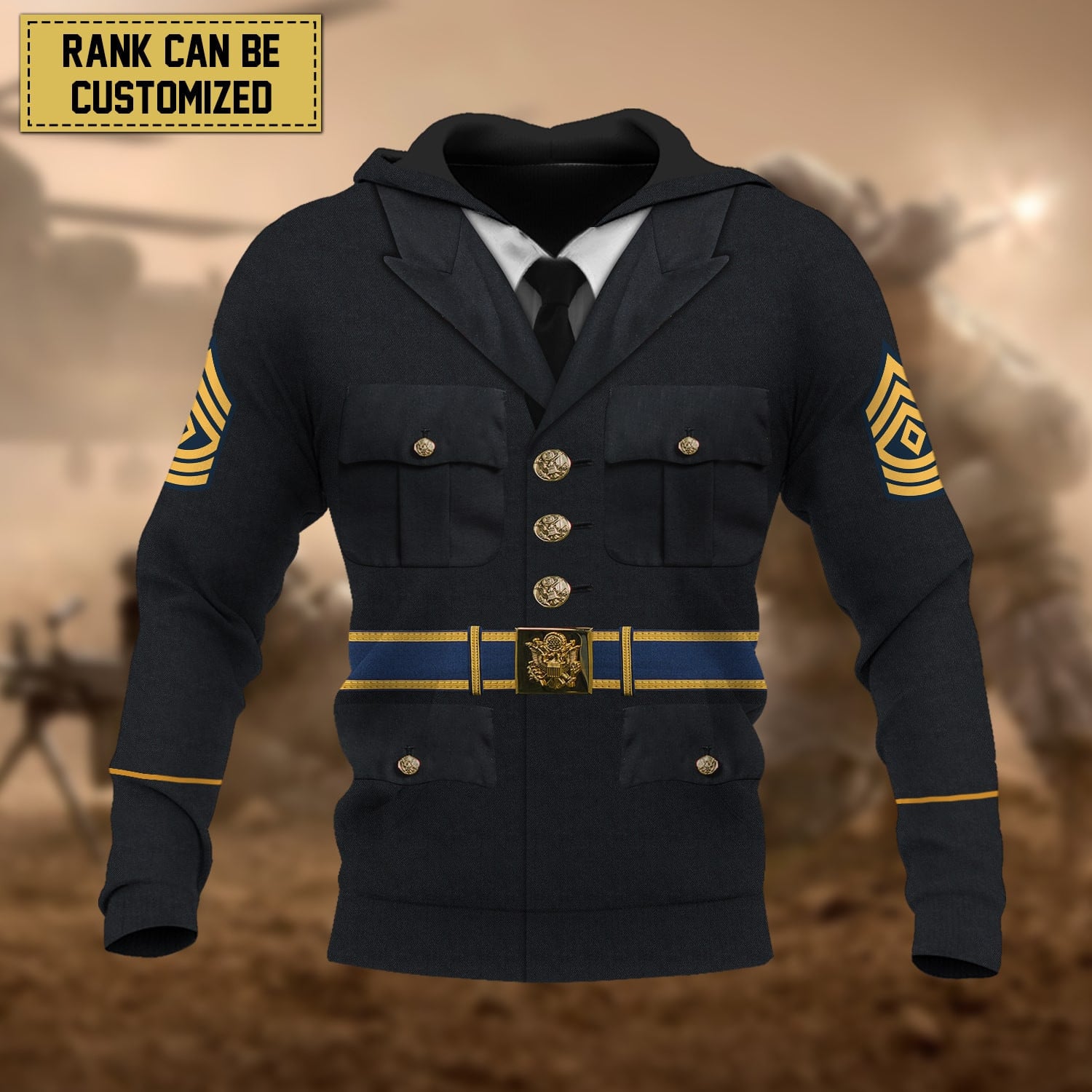 Premium Personalised Multiple Services US Veteran Hoodie
