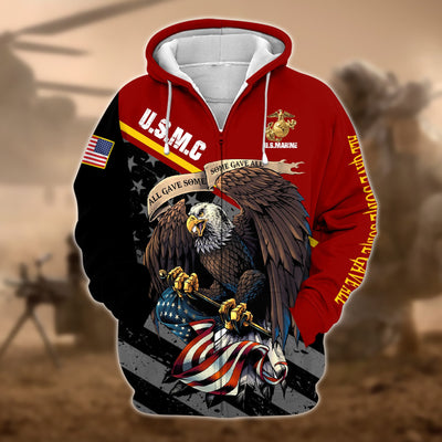 Premium Multiple US Military Services Veteran Zip Hoodie