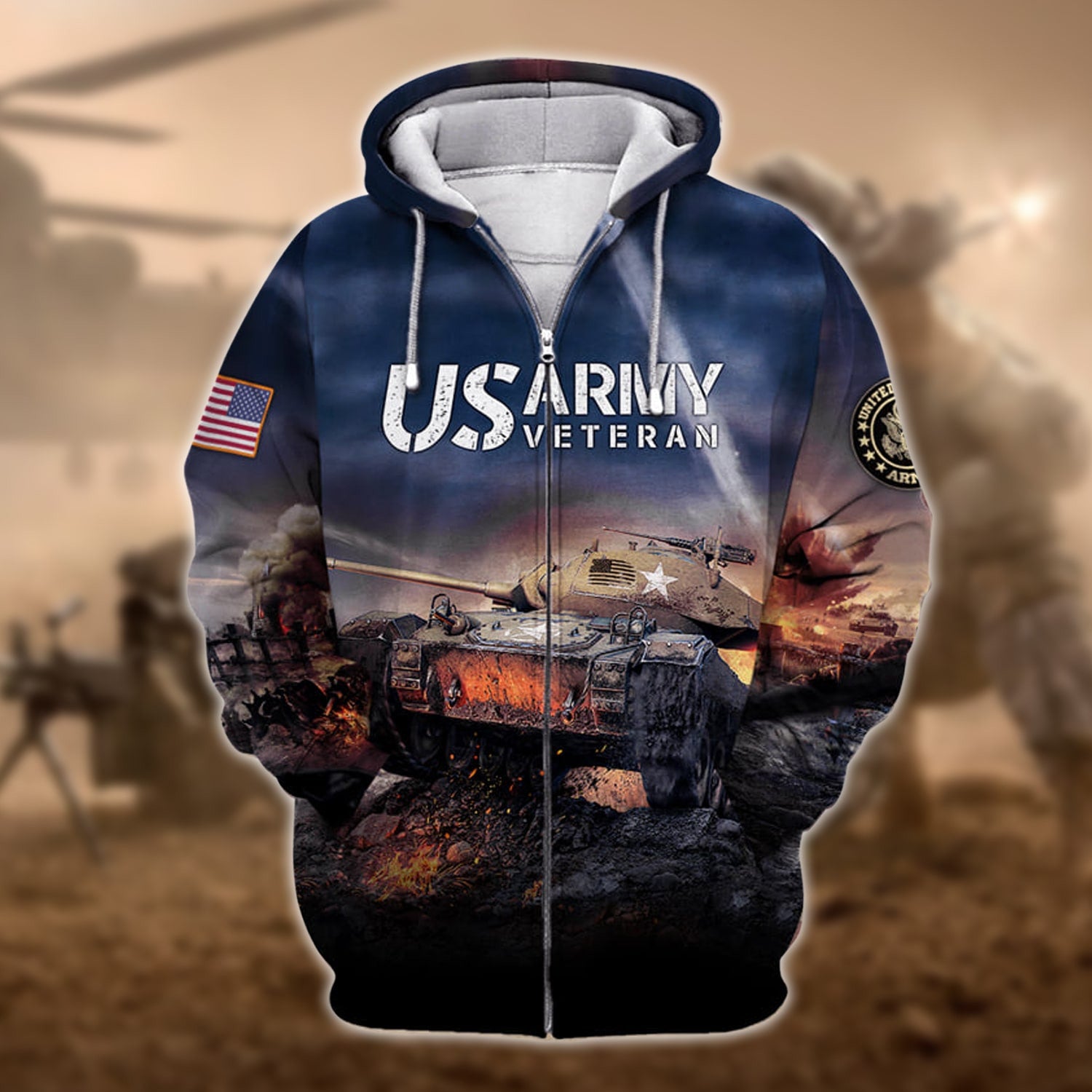 Premium U.S. Army Veteran Collection Ziphoodie