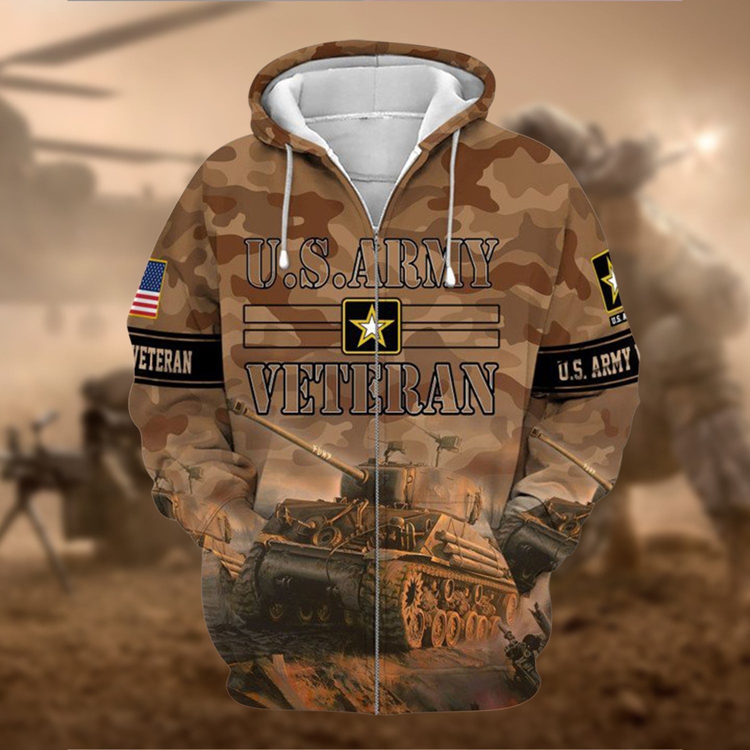 Premium U.S. Army Veteran Collection Ziphoodie