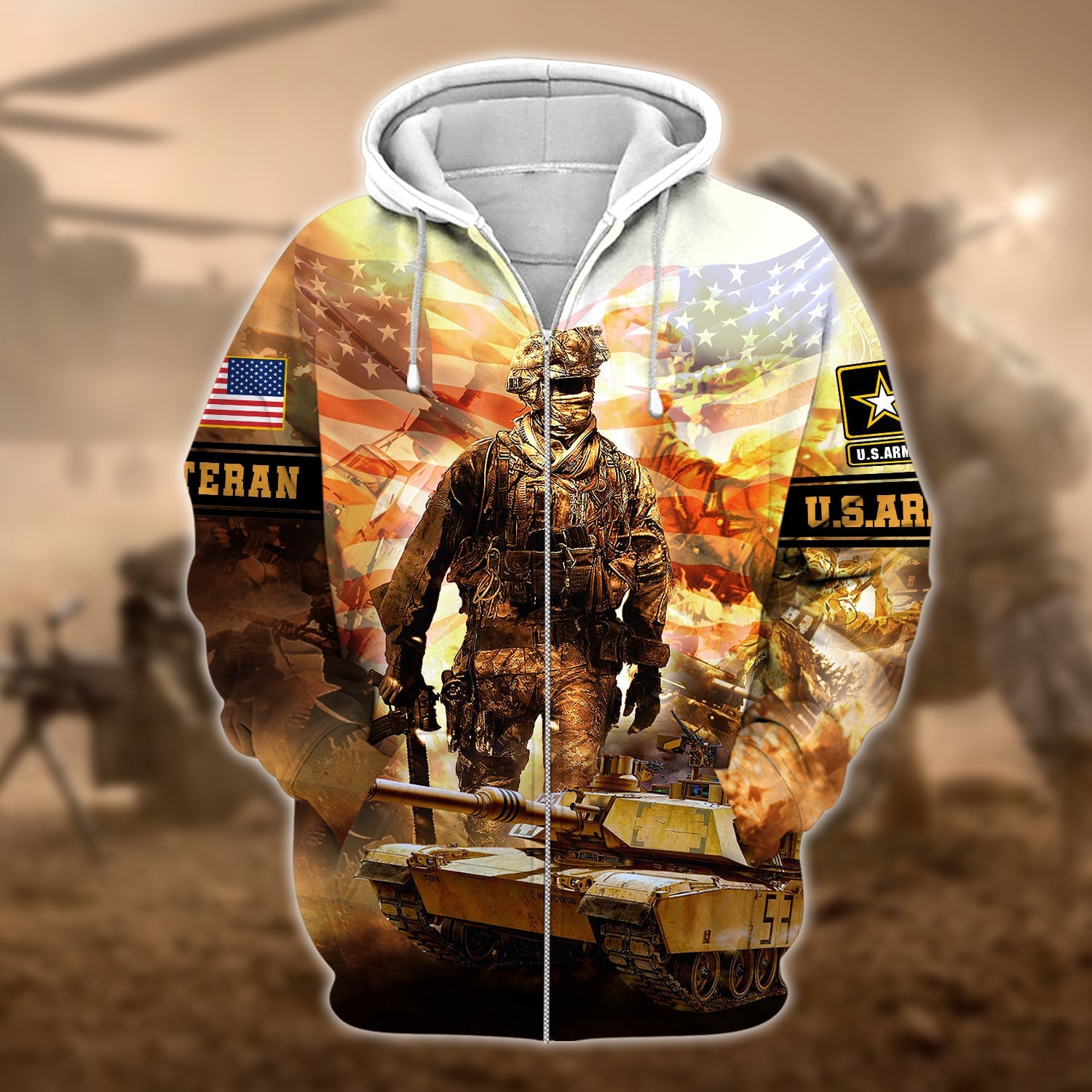 Premium U.S. Army Veteran Collection Ziphoodie