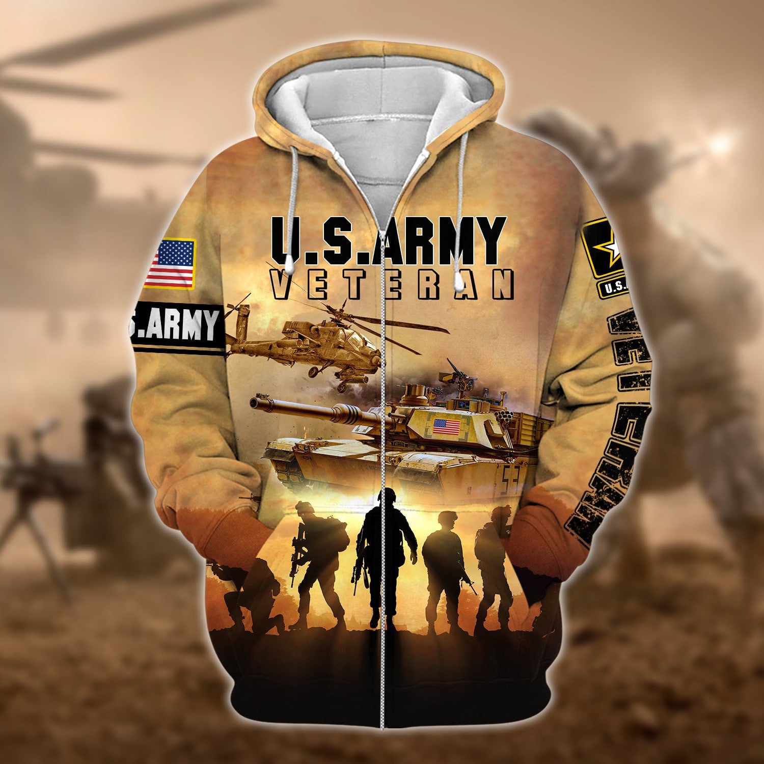 Premium U.S. Army Veteran Collection Ziphoodie