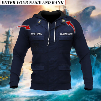 Premium Multiple US Military Services Veteran Personalize Hoodie