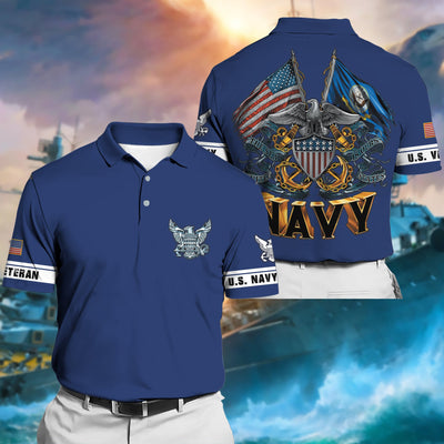 Premium Multiple US Military Services Veteran Polo Shirt