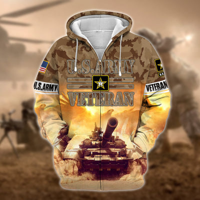 Premium U.S. Army Veteran Zip Hoodie