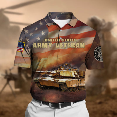 Unique U.S.Army Veteran Polo Shirt