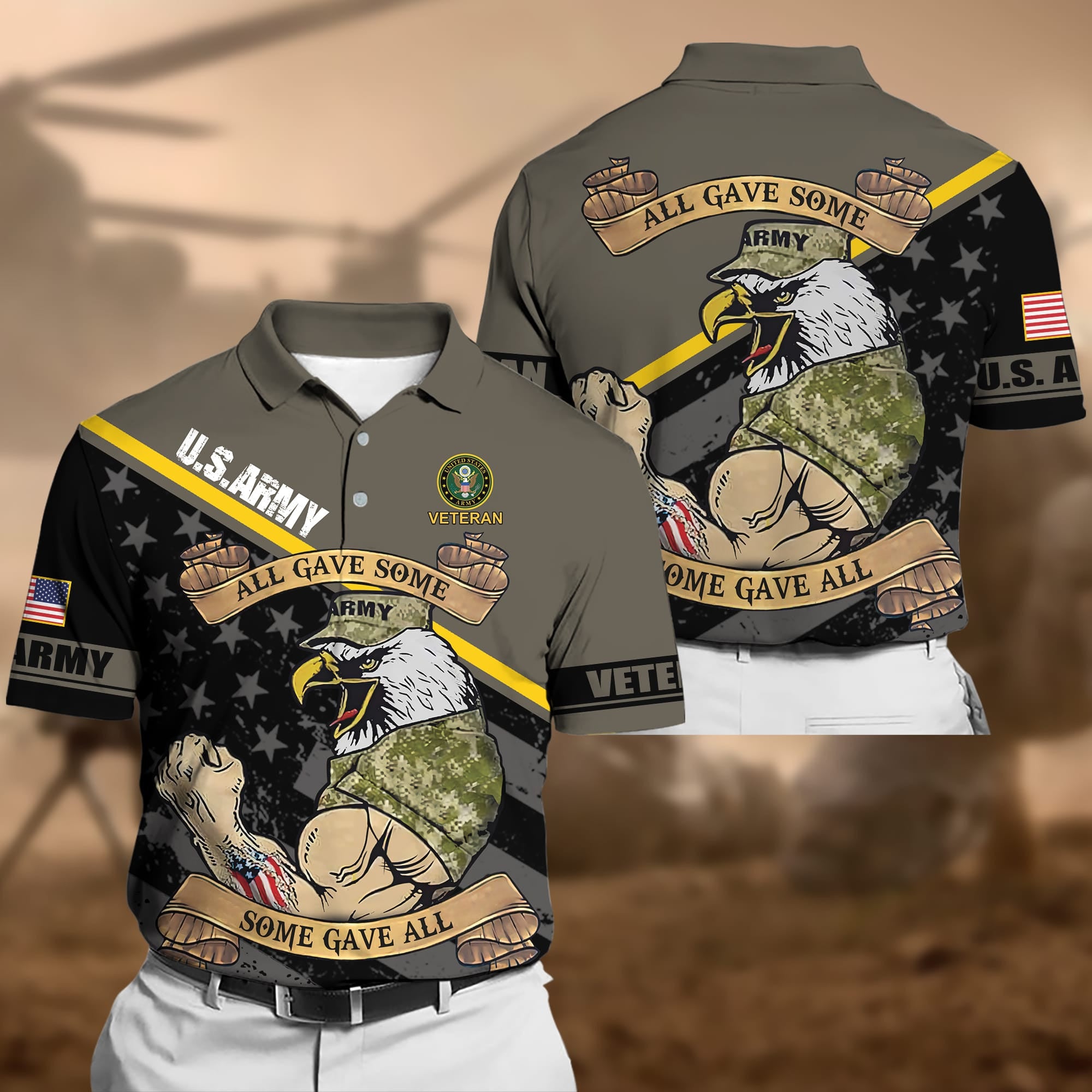 Premium Unique US Multiple Service Polo Shirt
