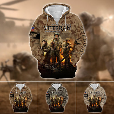 Premium U.S. Army Veteran Zip Hoodie