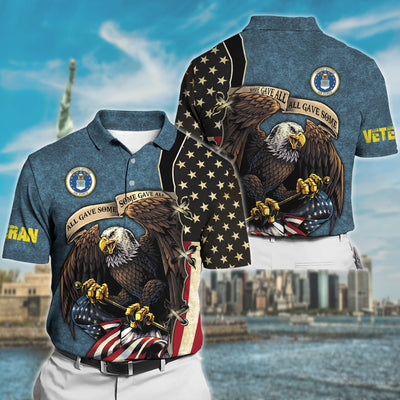 Premium U.S Multiple Service Veteran Polo Shirt