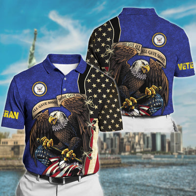 Premium U.S Multiple Service Veteran Polo Shirt