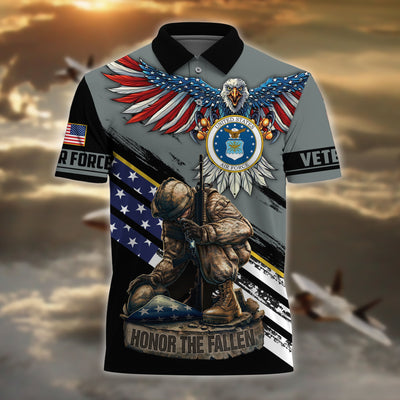Premium U.S Multiple Service Veteran Polo Shirt